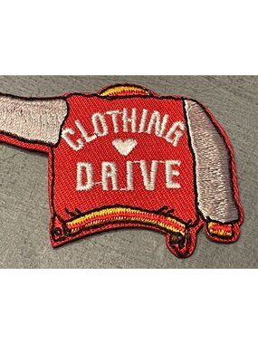 Clothing Drive Fun Patch Embroidered Badge Girl boy Scout Community Service